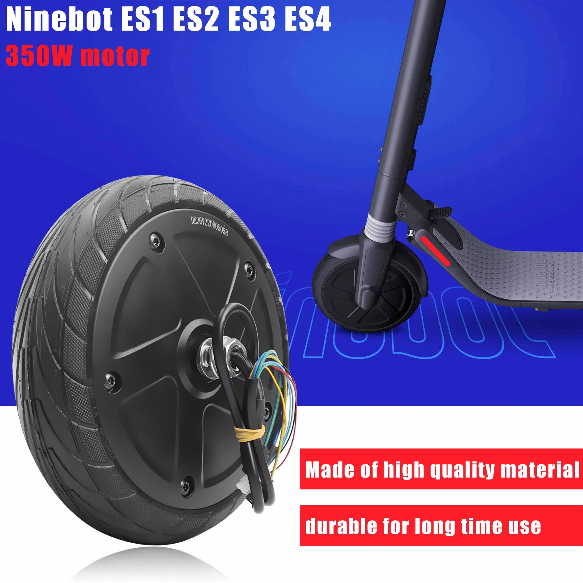350W 42V Motor Engine for Ninebot ES1 / ES2 / ES3 / ES4 Electric Scooter Front Wheel 350W 42V Motor Engine for Ninebot ES1 / ES2 / ES3 / ES4 Electric Scooter Front Wheel